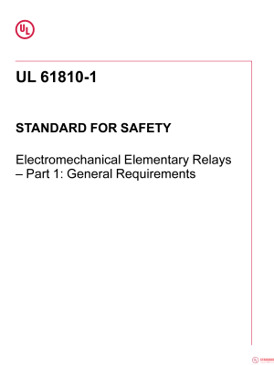 UL 61810-1 PDF UL 61810-1 PDF